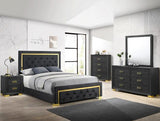 Pepe Black Mirror (Mirror Only) by Crown Mark at Eve Furniture