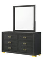 Pepe Black Mirror (Mirror Only) by Crown Mark at Eve Furniture