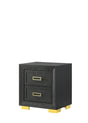 Pepe Black Nightstand by Crown Mark at Eve Furniture