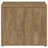 Pepita Mango Brown 2-Door Engineered Wood Accent Cabinet with Adjustable Shelves