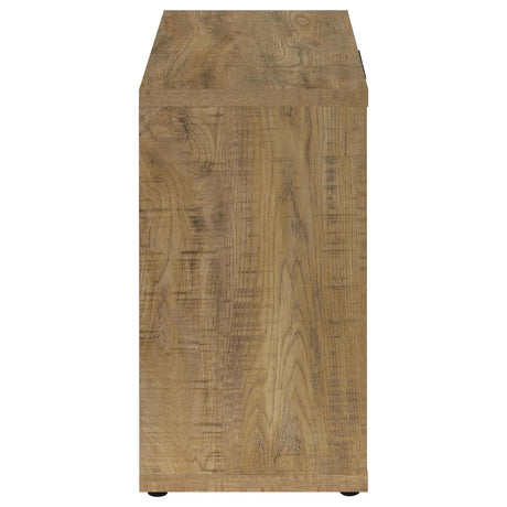 Pepita Mango Brown 2-Door Engineered Wood Accent Cabinet with Adjustable Shelves by Coaster at Eve Furniture