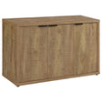 Pepita Mango Brown 3-Door Engineered Wood Accent Cabinet with Adjustable Shelves by Coaster at Eve Furniture