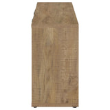 Pepita Mango Brown 3-Door Engineered Wood Accent Cabinet with Adjustable Shelves by Coaster at Eve Furniture