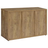 Pepita Mango Brown 3-Door Engineered Wood Accent Cabinet with Adjustable Shelves by Coaster at Eve Furniture