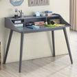 Percy Gray 4-Compartment Writing Desk by Coaster at Eve Furniture
