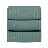 Percy Teal Three-Drawer Chest by Crestview at Eve Furniture