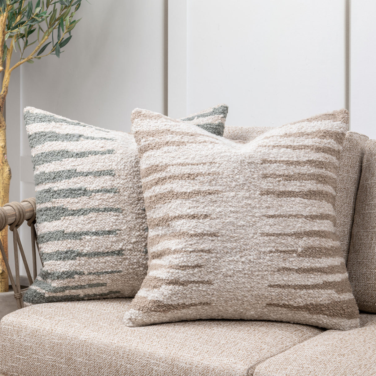 Performance Kiran Dry Sage 22x22 Throw Pillow (Set of 2) by Classic Home at Eve Furniture