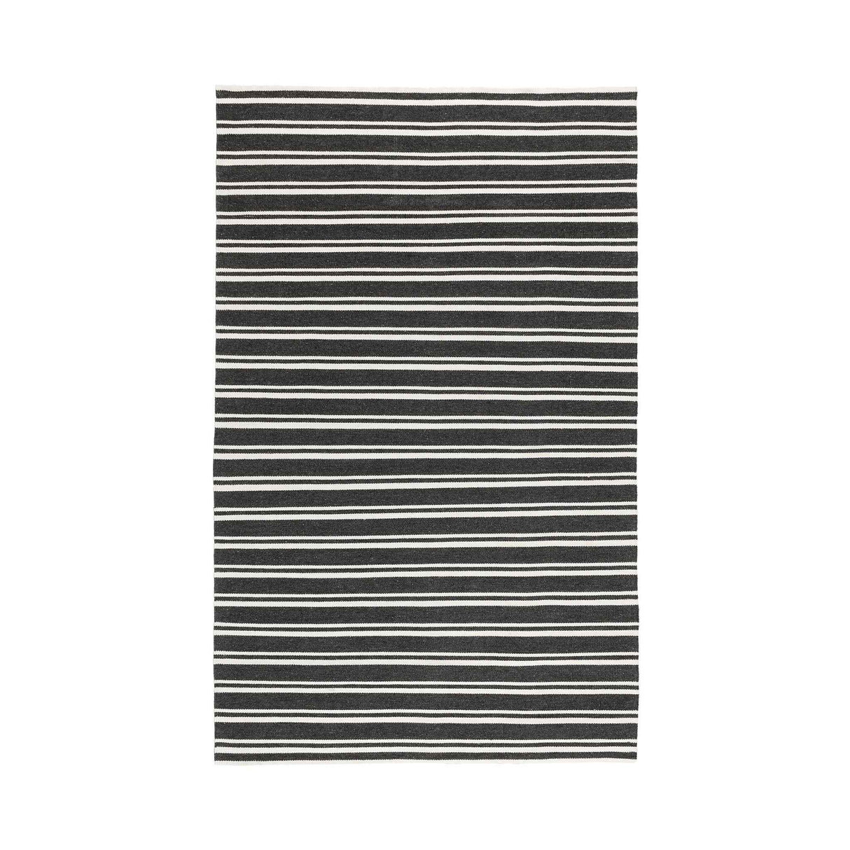 Performance Palma Charcoal/Ivory Stripe Rug by Classic Home at Eve Furniture