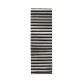 Performance Palma Charcoal/Ivory Stripe Rug by Classic Home at Eve Furniture