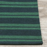 Performance Palma Deep Blue/Green Stripe Rug by Classic Home at Eve Furniture