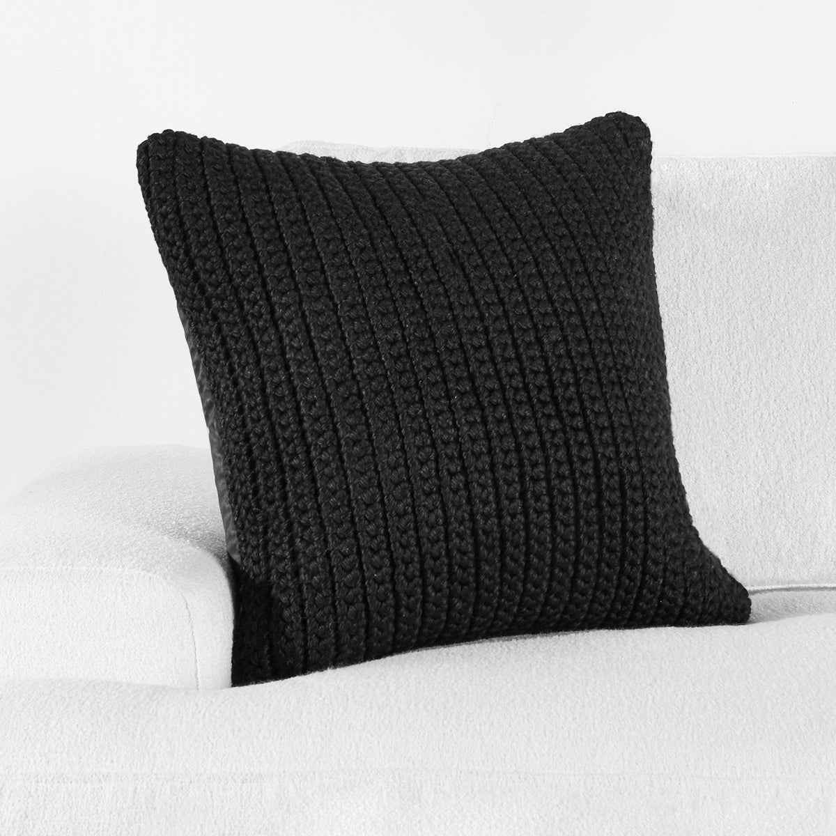 Performance Prism Black Multiple Sizes Throw Pillow (Set of 2) by Classic Home at Eve Furniture