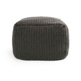 Performance Prism Dark Gray Pouf by Classic Home at Eve Furniture