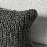 Performance Prism Dark Gray Throw Pillow (Set of 2) by Classic Home at Eve Furniture