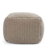 Performance Prism Natural Pouf by Classic Home at Eve Furniture