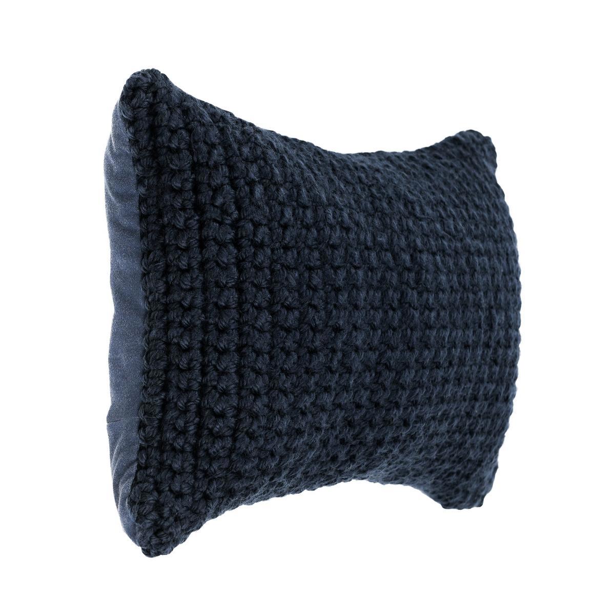 Performance Prism Navy Blue Multiple Sizes Throw Pillow (Set of 2) by Classic Home at Eve Furniture