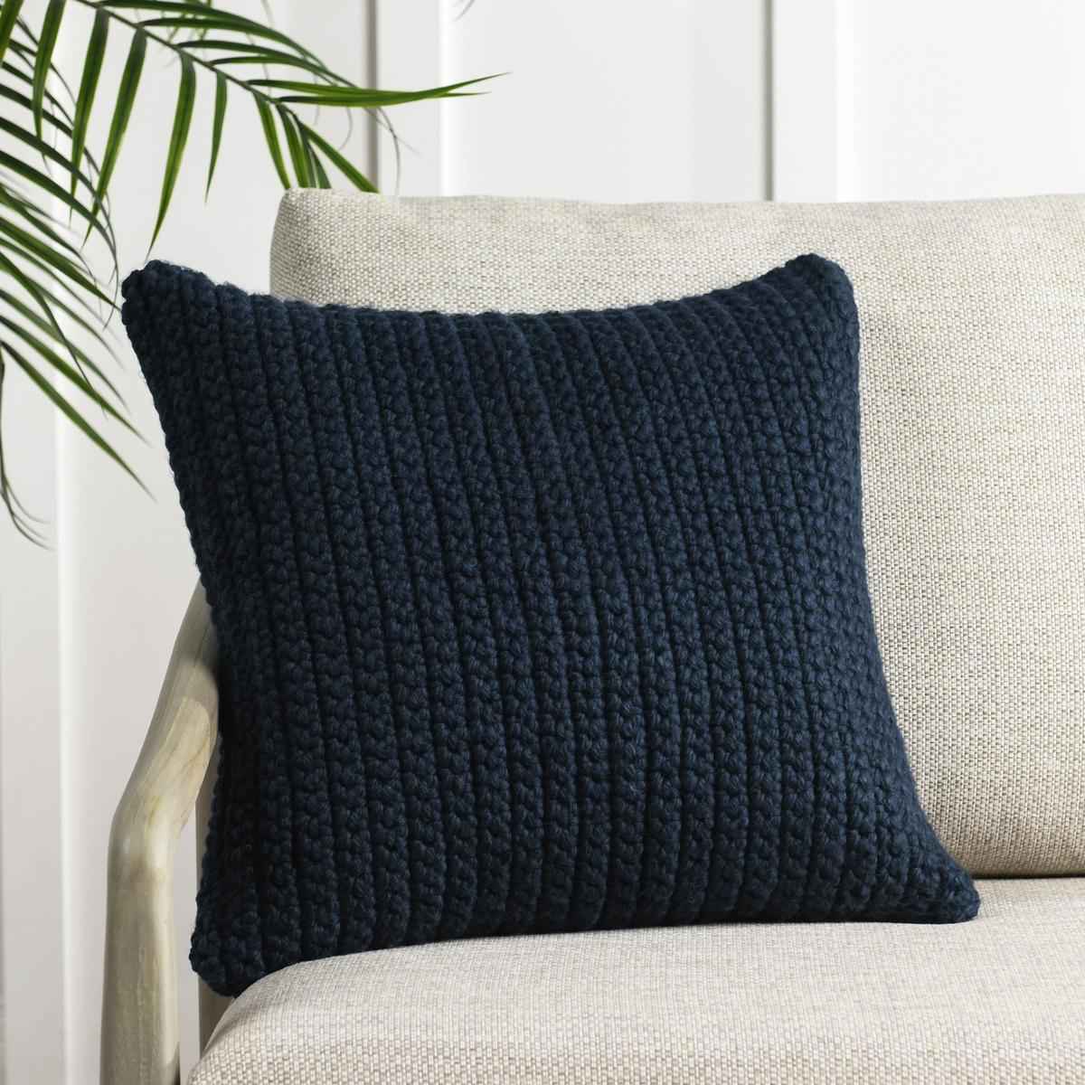 Performance Prism Navy Blue Multiple Sizes Throw Pillow (Set of 2) by Classic Home at Eve Furniture