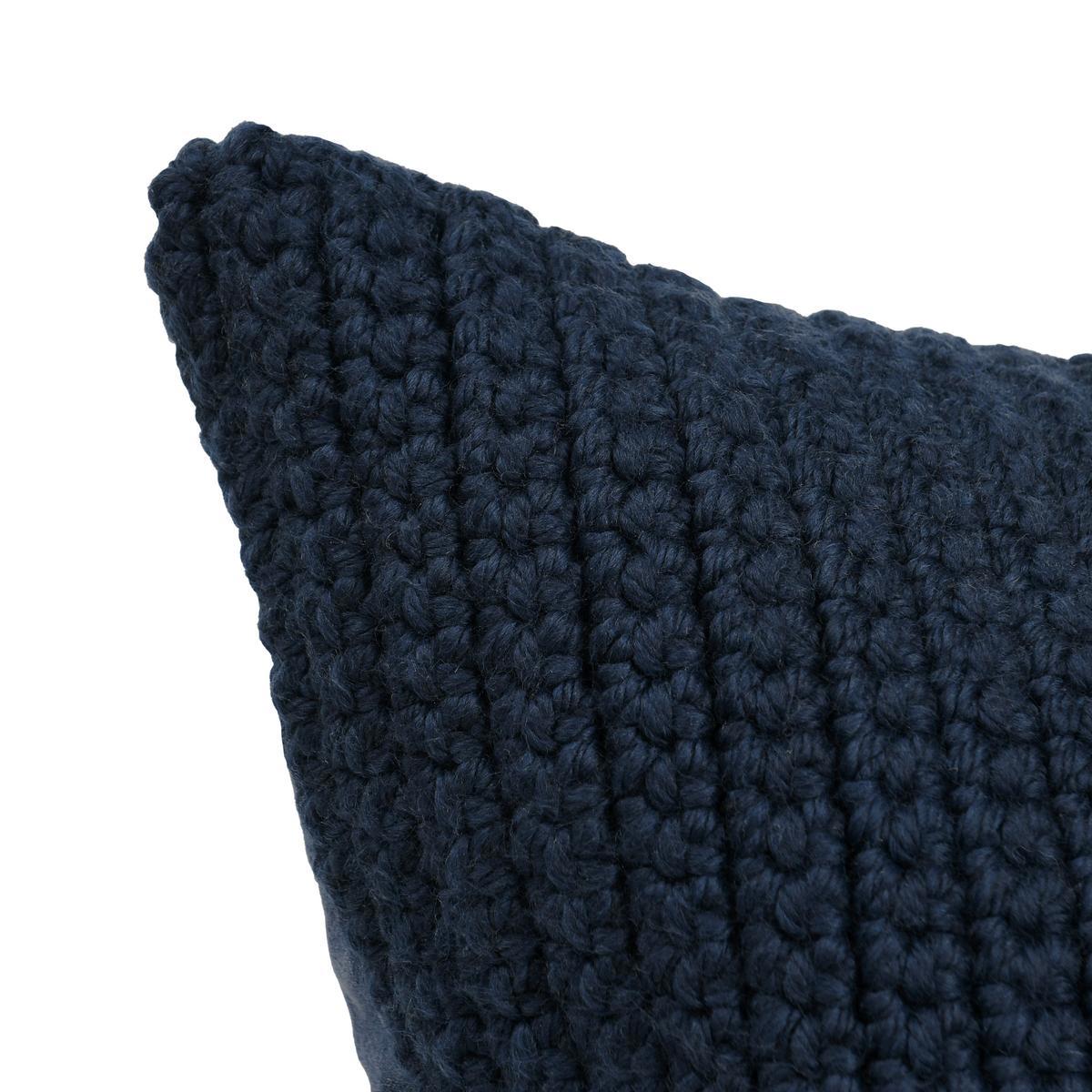 Performance Prism Navy Blue Multiple Sizes Throw Pillow (Set of 2) by Classic Home at Eve Furniture