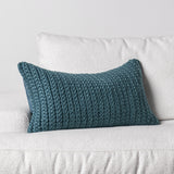 Performance Prism Ocean Blue Multiple Sizes Throw Pillow (Set of 2) by Classic Home at Eve Furniture