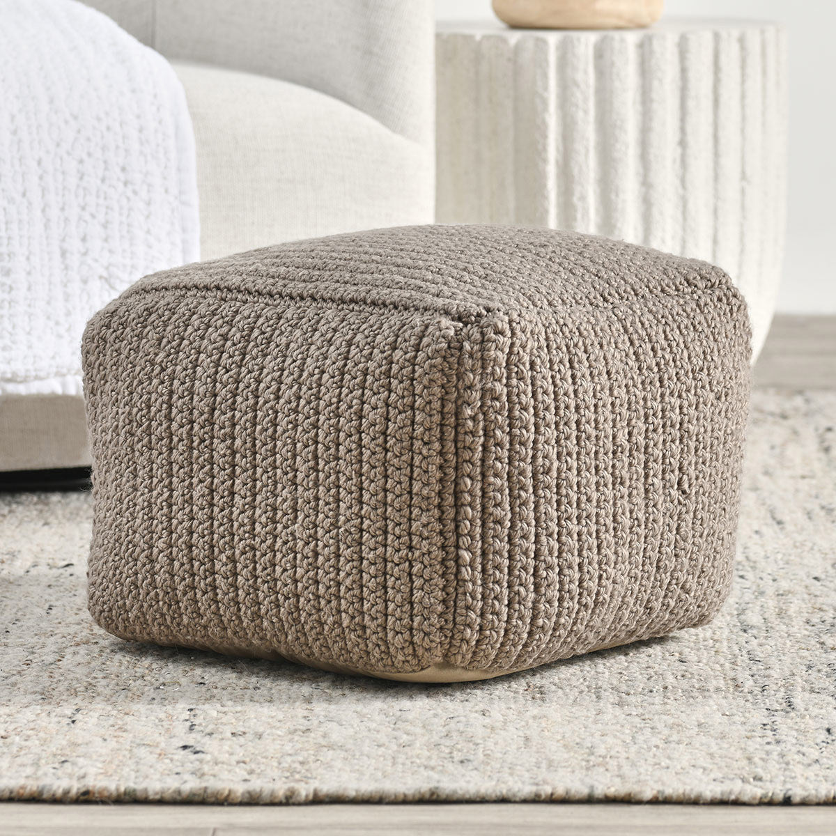Performance Prism Pouf by Classic Home at Eve Furniture