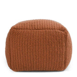 Performance Prism Terracotta Pouf by Classic Home at Eve Furniture
