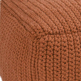 Performance Prism Terracotta Pouf by Classic Home at Eve Furniture