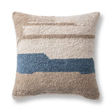 Performance Sita Blue Sea/ Natural 22x22 Throw Pillow (Set of 2) by Classic Home at Eve Furniture
