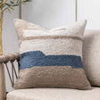 Performance Sita Blue Sea/ Natural 22x22 Throw Pillow (Set of 2) by Classic Home at Eve Furniture