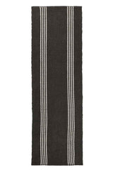 Performance Sorrento Charcoal/Ivory Stripe Rug by Classic Home at Eve Furniture