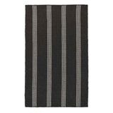 Performance Sorrento Charcoal/Ivory Stripe Rug by Classic Home at Eve Furniture
