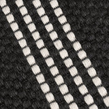 Performance Sorrento Charcoal/Ivory Stripe Rug by Classic Home at Eve Furniture