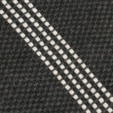 Performance Sorrento Charcoal/Ivory Stripe Rug by Classic Home at Eve Furniture