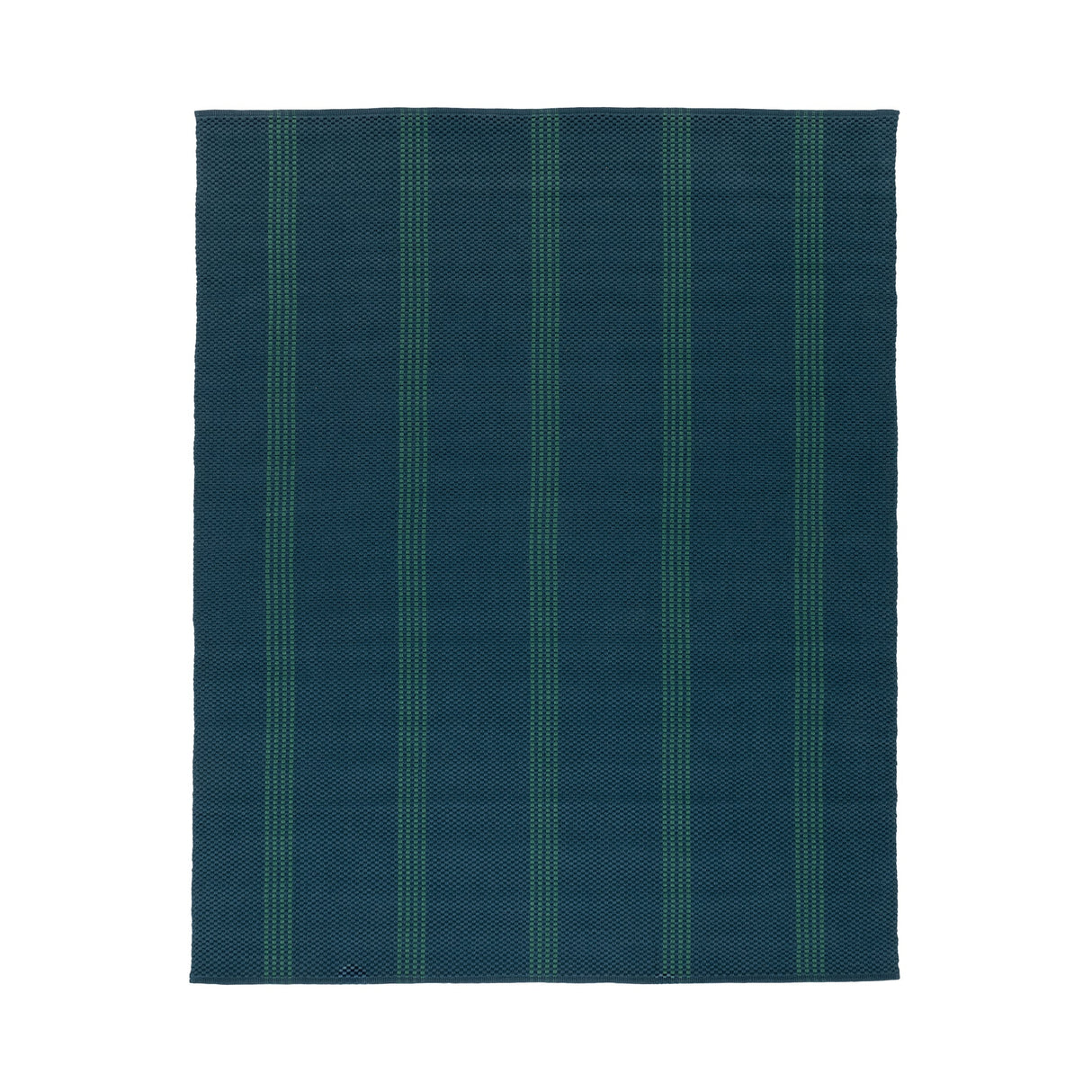 Performance Sorrento Deep Blue/Green Stripe Rug by Classic Home at Eve Furniture