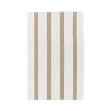 Performance Sorrento Ivory/Coconut Brown Stripe Rug by Classic Home at Eve Furniture