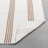Performance Sorrento Ivory/Coconut Brown Stripe Rug by Classic Home at Eve Furniture