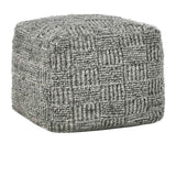 Performance Vico Gray Pouf 18"x18"x14" by Classic Home at Eve Furniture