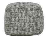 Performance Vico Gray Pouf 18"x18"x14" by Classic Home at Eve Furniture