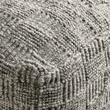 Performance Vico Gray Pouf 18"x18"x14" by Classic Home at Eve Furniture
