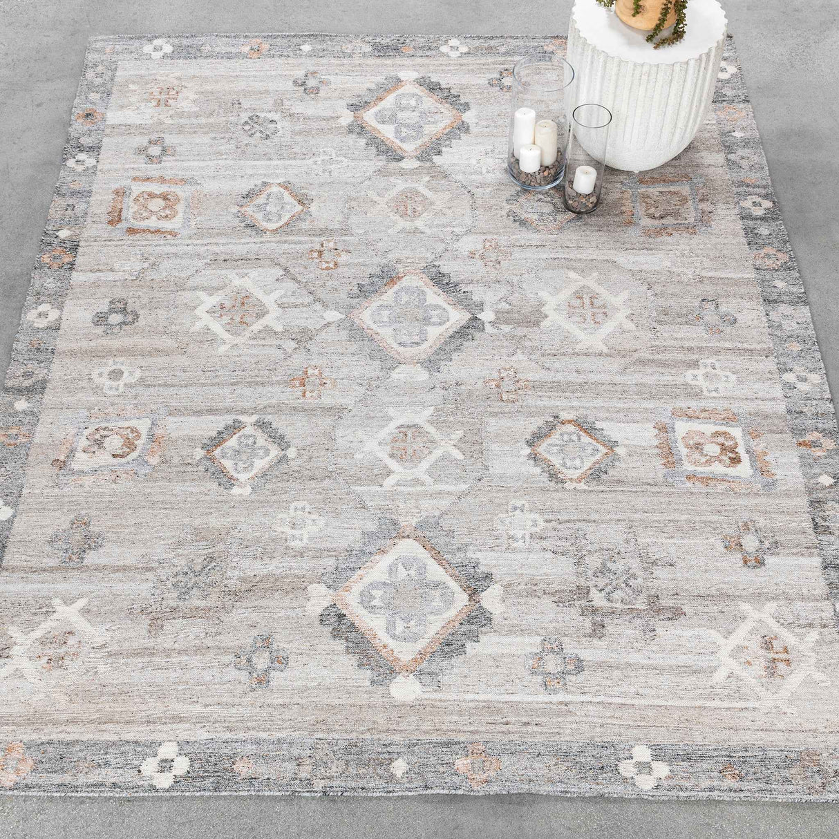 Performance YM Lukens Gray Multi Rug by Classic Home at Eve Furniture
