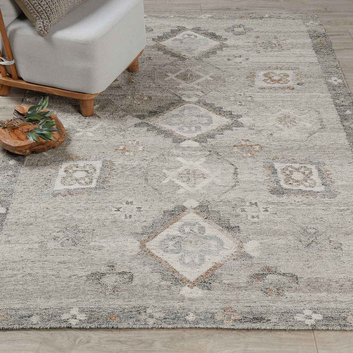 Performance YM Lukens Gray Multi Rug by Classic Home at Eve Furniture