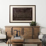 Periodic Table by Vintage Collection a Hand Embelished Textured Framed Art Print by Mercana at Eve Furniture