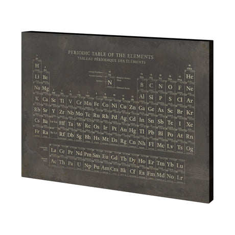 Periodic Table by Vintage Collection a Hand Embellished Textured Canvas by Mercana at Eve Furniture