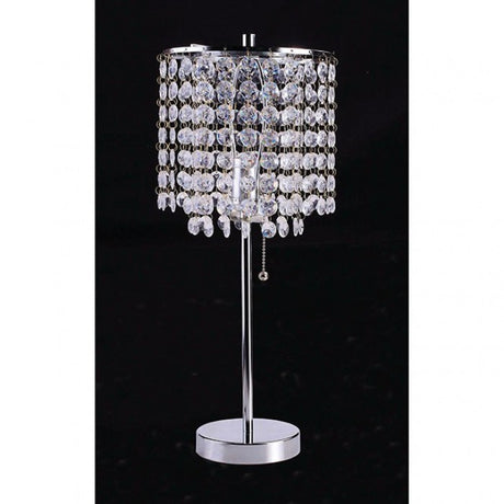 Perla Chrome Table Lamp by Furniture of America at Eve Furniture