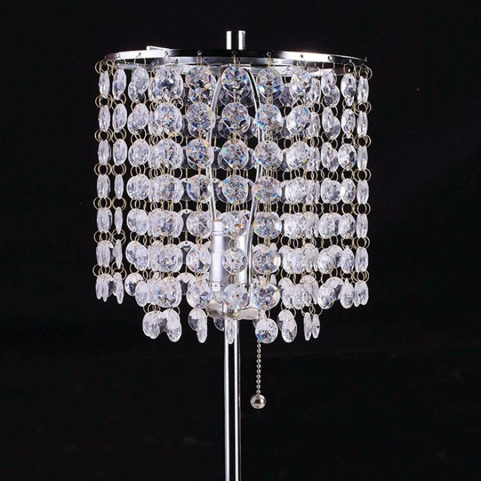 Perla Chrome Table Lamp by Furniture of America at Eve Furniture