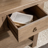 Perle River Sand 75" Rectangle Console Table by Classic Home at Eve Furniture