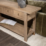 Perle River Sand 75" Rectangle Console Table by Classic Home at Eve Furniture