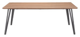 Perpignan Brown Dining Table by Zuomod at Eve Furniture