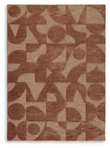 Perrenton Clay Large Rug by Ashley at Eve Furniture
