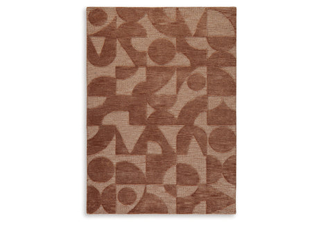 Perrenton Clay Large Rug by Ashley at Eve Furniture