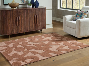Perrenton Clay Large Rug by Ashley at Eve Furniture