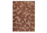 Perrenton Clay Large Rug by ASHLEY FURNITURE at Eve Furniture